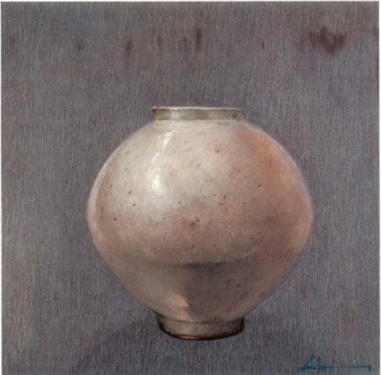 손정숙 — 달항아리, 회백
