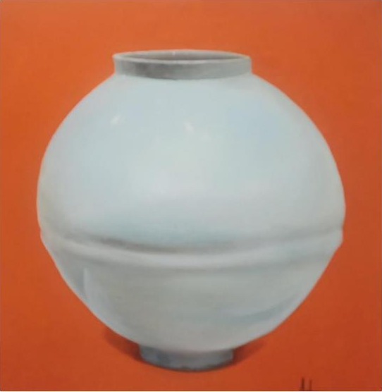 손정숙 — 달항아리, Orange